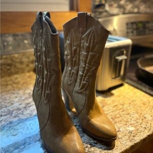 Altar'd State Brown Heeled Boots